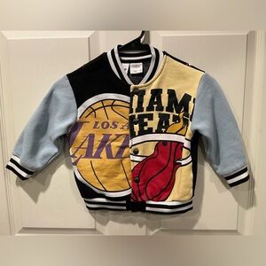 Zara NBA Miami Heat lakers Bulls fleece jacket